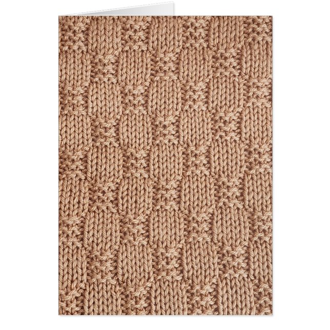 Bubble Sticka Stitch Mönster av Shirley Taylor Hälsningskort (Framsidan)