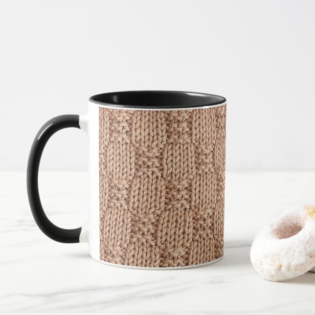 Bubble Sticka Stitch Mönster av Shirley Taylor Mugg (Med munk)