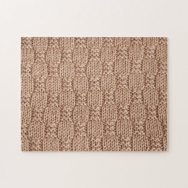 Bubble Sticka Stitch Mönster av Shirley Taylor Pussel (Horisontell)