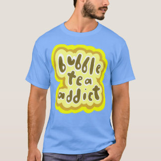 Bubble Tea Addict Gult Version T Shirt
