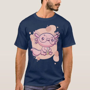 Bubble Tea Aolotl Boba Cute Kawaii Anime Pastel Go T Shirt