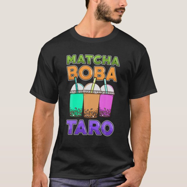 Bubble Tea Asian Pride Anime Boba API Life T Shirt (Framsida)