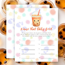 Bubble Tea-babyshower - Gissa det här barnmaten