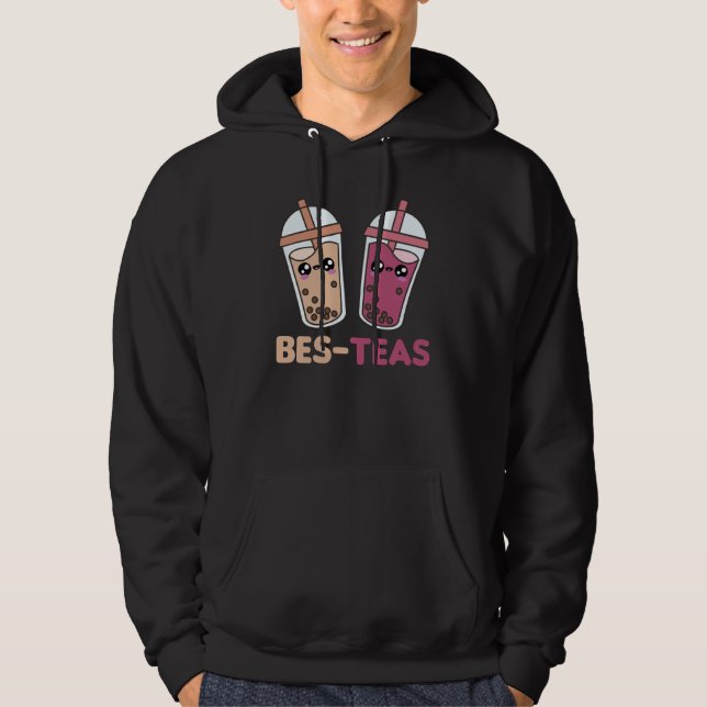 Bubble Tea Best Friends Party Partner Boba Hoodie (Framsida)