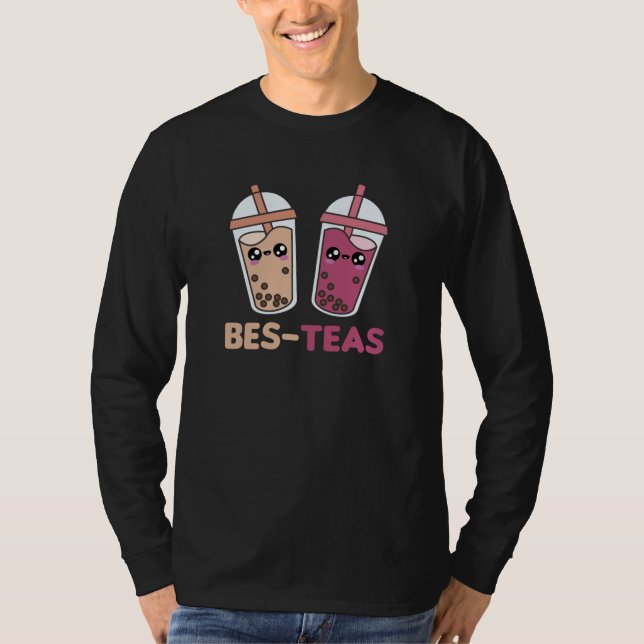 Bubble Tea Best Friends Party Partner Boba T Shirt (Framsida)