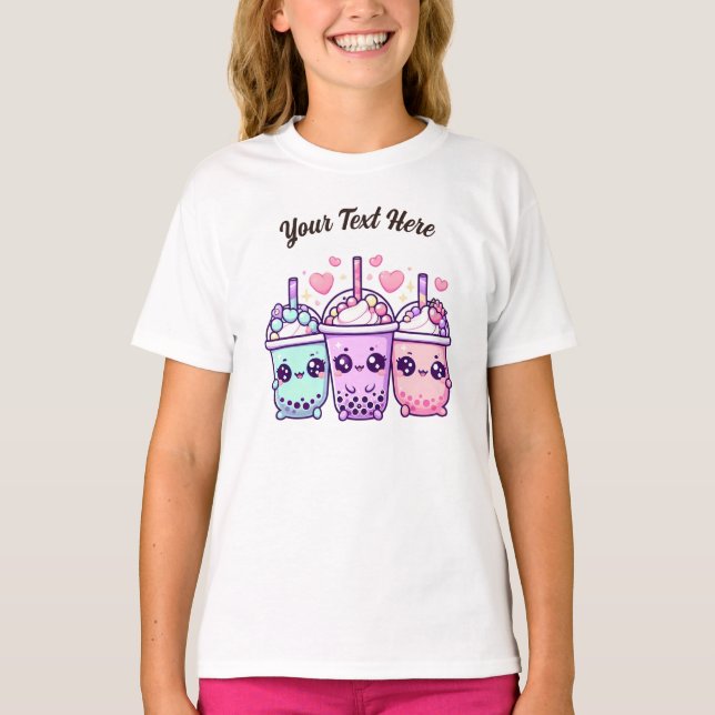 Bubble Tea Birthday T-Shirt (Framsida)