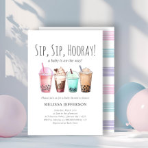 Bubble Tea Boba Baby Shower