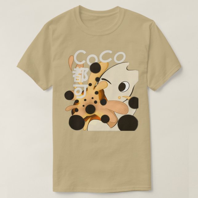 Bubble Tea Boba Drink T Shirt (Design framsida)