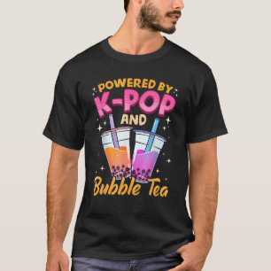 Bubble Tea Boba K-POP Music Älskare Koreanska Mjöl T Shirt