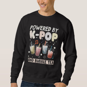 Bubble Tea Boba Mjölk K Pop Stans Music Lång Ärmad Tröja
