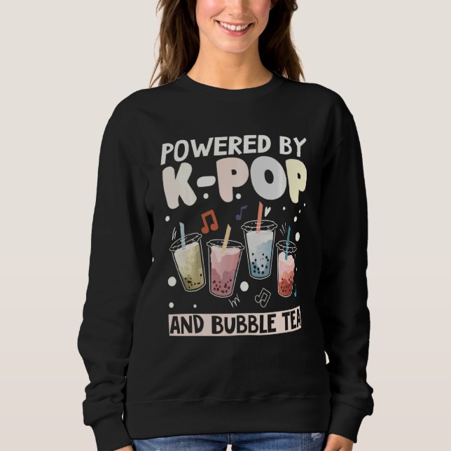 Bubble Tea Boba Mjölk K Pop Stans Music T Shirt (Framsida)