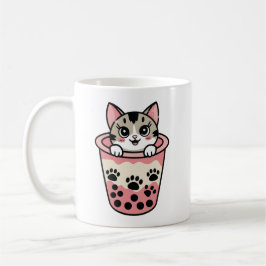 Bubble tea cat kaffemugg