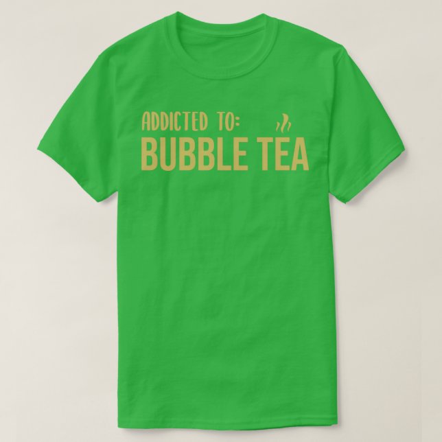 Bubble Tea Design Beroende av Bubble Tea 2 T Shirt (Design framsida)