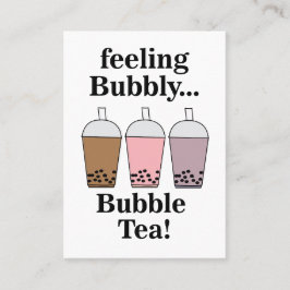 Bubble Tea Drink Cafe Visitkort