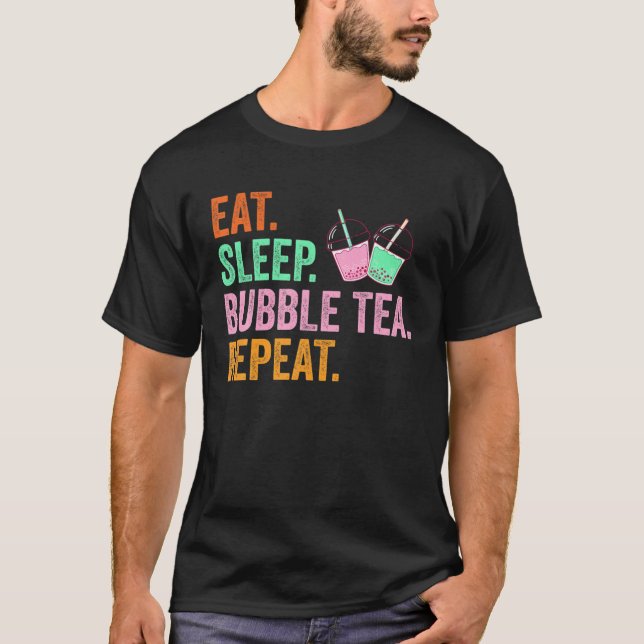 Bubble Tea Drink T Shirt (Framsida)