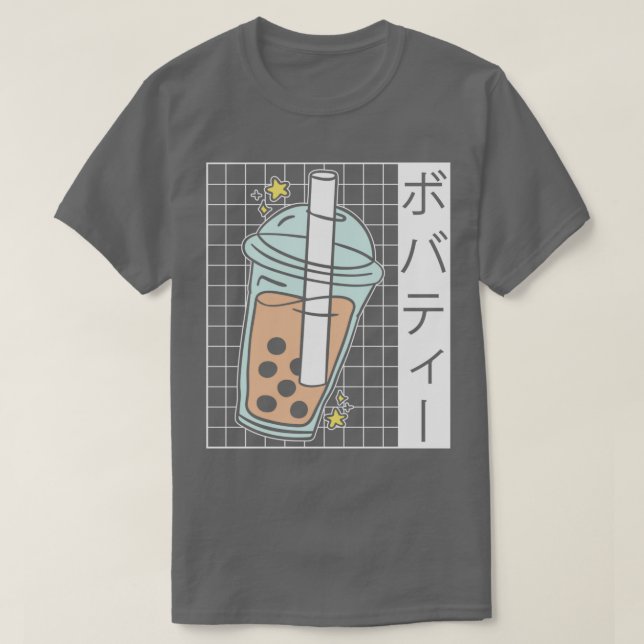 Bubble Tea Drinker Tapioca Pearl Mjölk Boba Tea 1 T Shirt (Design framsida)