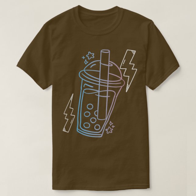 Bubble Tea Drinker Tapioca Pearl Mjölk Boba Tea 5 T Shirt (Design framsida)