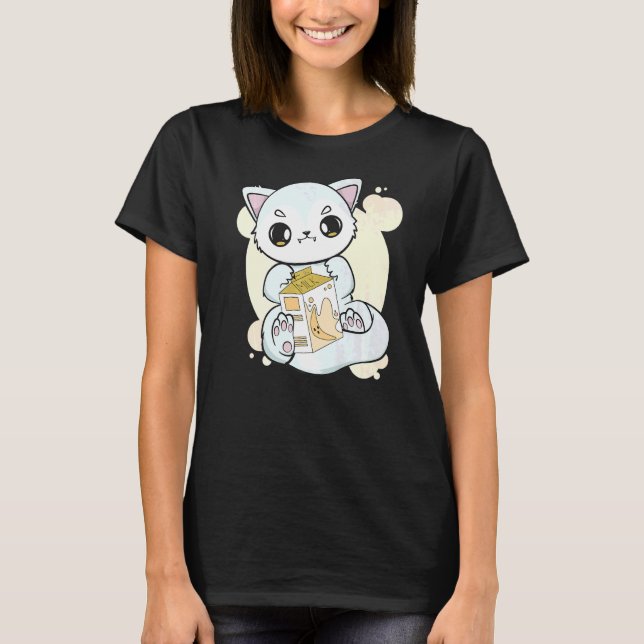 Bubble Tea för Boba, Banana Mjölk T Shirt (Framsida)