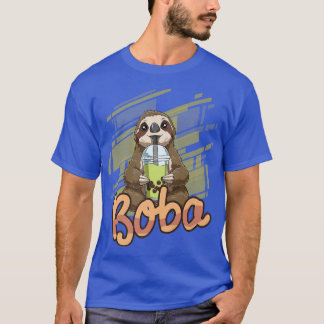 Bubble Tea Funny Boba Tea Sloth 444 T Shirt