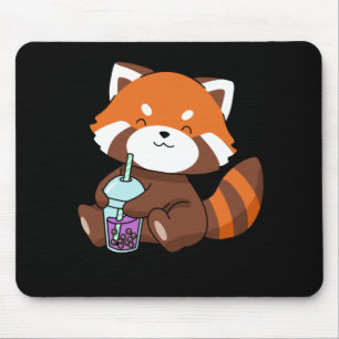 Bubble Tea Gift Girl Red Panda Boba Tea Bubble Tea Musmatta