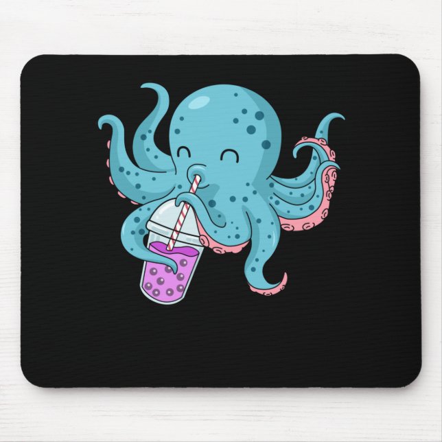 Bubble Tea Gift Kids Octopus Boba Tea Bubble Tea Musmatta (Framsidan)