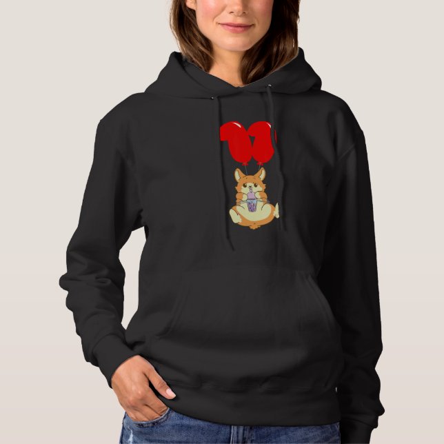 Bubble Tea Hamster 11:e födelsedagstidningen Kids  T Shirt (Framsida)