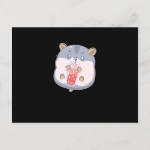 Bubble Tea Hamster Vykort