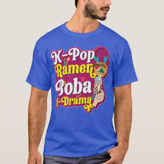 Bubble Tea K Drama Älskare K Pop Ramen Boba KDrama T Shirt