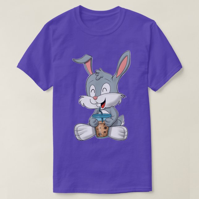 Bubble Tea Kawaii Bunny Rabbit I Boba Tea Otaku Bu T Shirt (Design framsida)