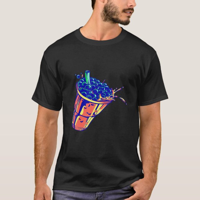 Bubble Tea Kopp Tapioca Pearl Boba Mjölk Tea Sweet T Shirt (Framsida)