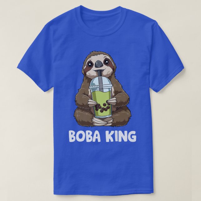 Bubble Tea Kung - Sloth Funny Boba Tea 469 T Shirt (Design framsida)