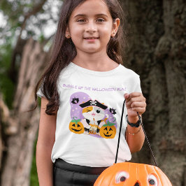 Bubble Tea med Pirat Kawaii Katt Halloween Kul T Shirt
