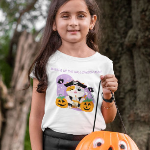 Bubble Tea med Pirat Kawaii Katt Halloween Kul T Shirt