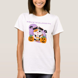 Bubble Tea med Pirat Kawaii Katt Halloween Kul T Shirt