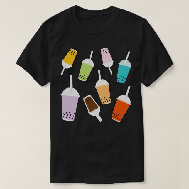 BUBBLE TEA MÖNSTER 7 T SHIRT (Design framsida)