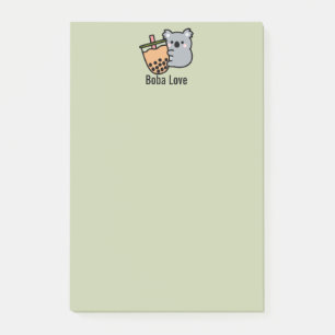 Bubble Tea och Koala Bear Post-it Block
