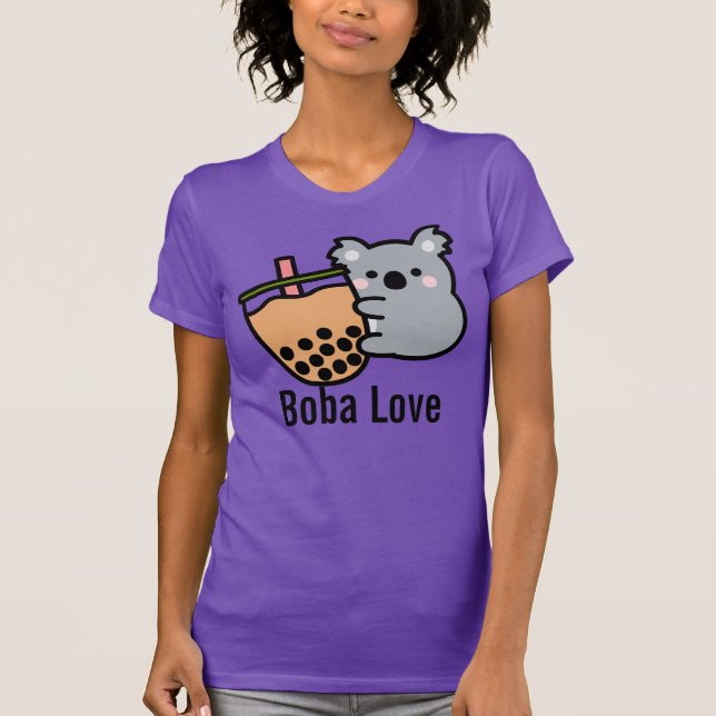 Bubble Tea och Koala Bear T Shirt (Framsida)