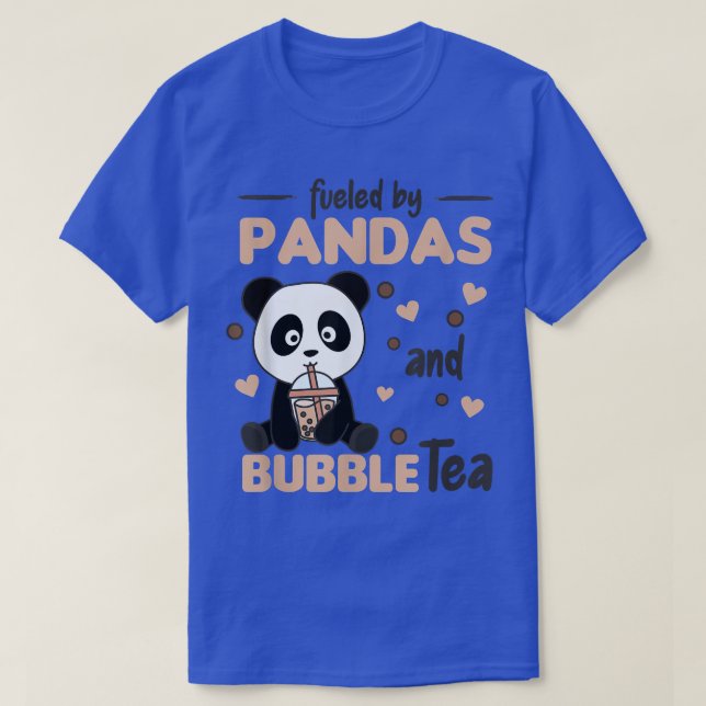 Bubble Tea Panda Chocolate Sweet Animals Boba 497 T Shirt (Design framsida)