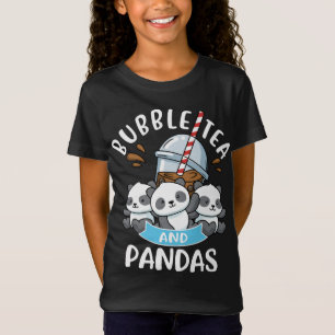 Bubble Tea Panda Gift Girls Boba Tea Bubble Tea T Shirt