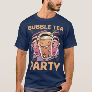 Bubble Tea Party Funny Boba Tea Kawaii T Shirt