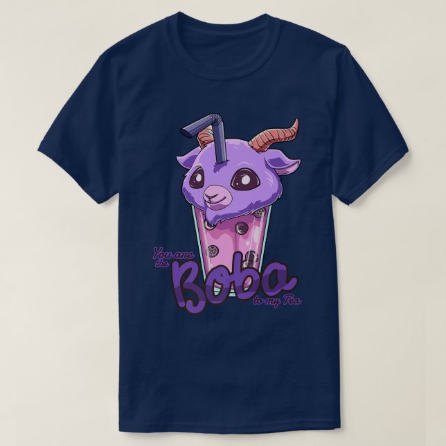 Bubble Tea Pastel Goth Nu Goth - Kawaii Bubble Tea T Shirt (Design framsida)