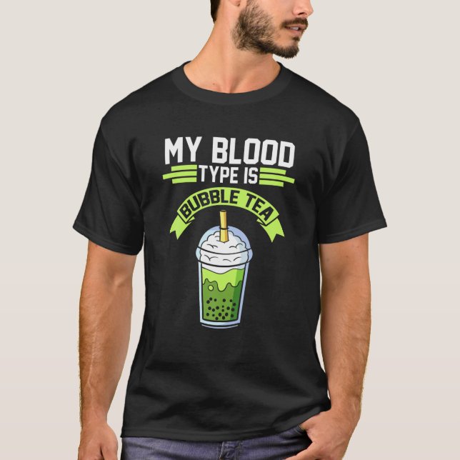 Bubble Tea Pearl Tea T Shirt (Framsida)