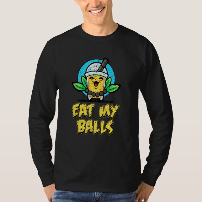 Bubble Tea Pearls Bubble Tea gör mig Lycklig Boba  T Shirt (Framsida)