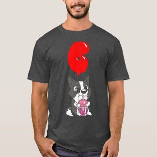Bubble Tea Puppy - 6th Birthday - Kids Balloon Par T Shirt