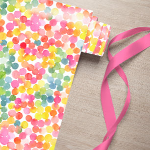 Bubble Tea Rainbow Rosa Orange Grönt Cute Presentpapper