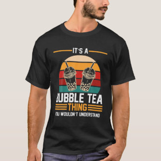 Bubble Tea Retro T Shirt