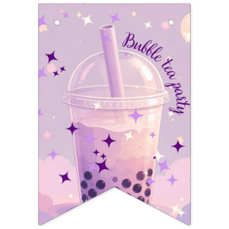 bubble tea rymsgirlang banner vimplar