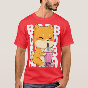 Bubble Tea Shiba Inu Boba Kawaii Japansk Anime Do T Shirt