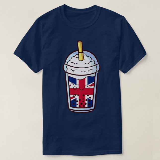 Bubble tea Underbar Britain British Underbar Brita T Shirt (Design framsida)