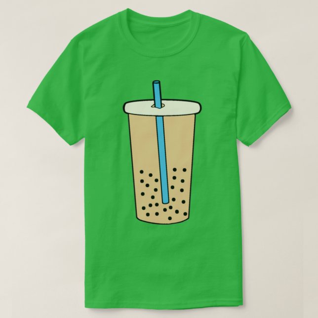 Bubble TeaBoba Mjölk Tea T Shirt (Design framsida)